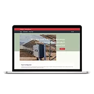 Tauro Configurator displayed on a laptop