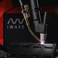 Welding torch with iWave in the background